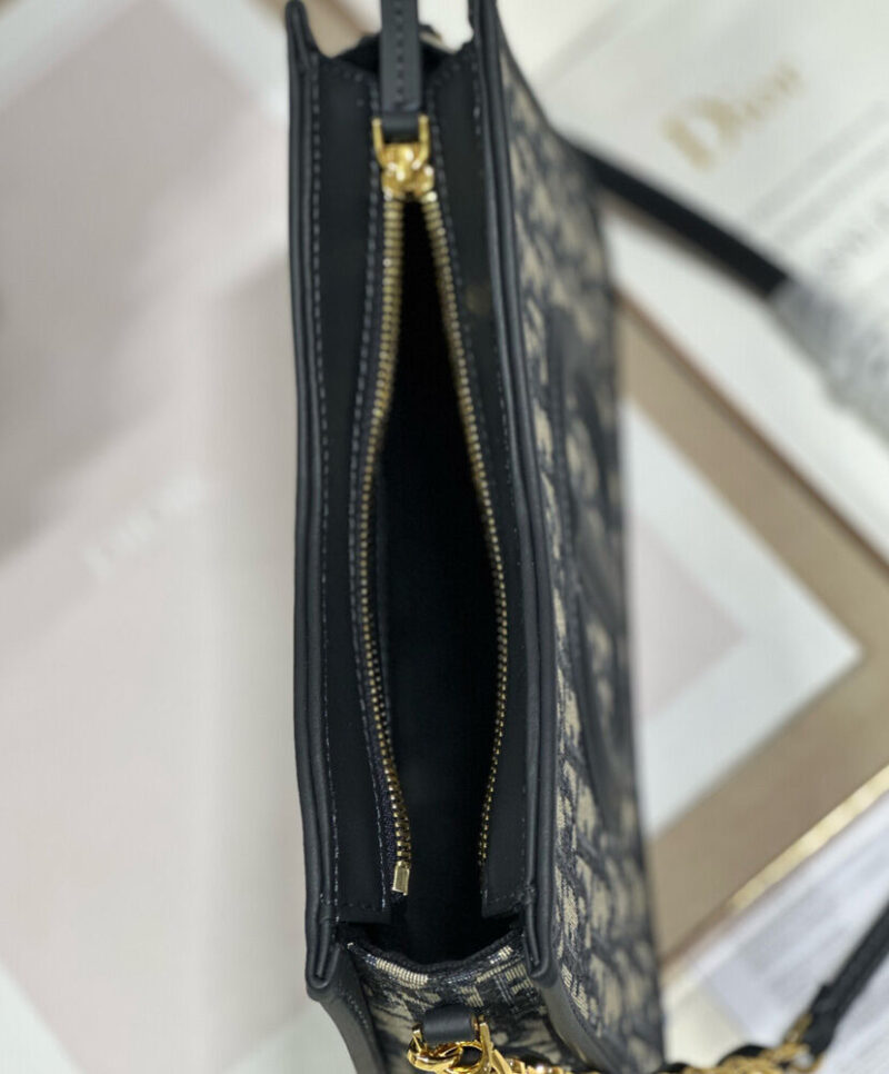 Christian Dior CD Signature Hobo Mini Bag Dark Blue